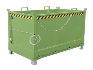 klapbodemcontainer,HxLxB 1160x1000x1800mm,1,5m³,hijsogen,vorksloffen - 1