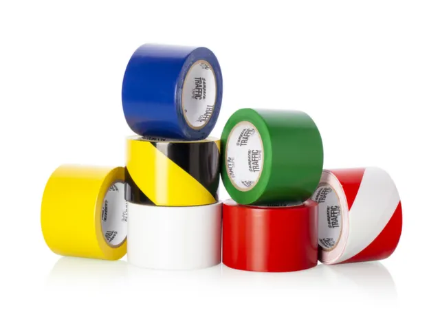 tape,standaardkleur,PVC,rood/wit,band LxB 33mx50mm