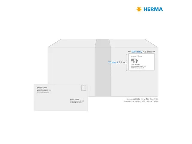 Etiquette HERMA Premium 4426 105x70mm blanc 800 pièces