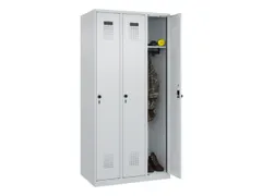 locker,HxBxD 1850x900x500mm,3vak,vak B 300mm,draaigrendel