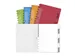 Schrift Adoc A4 ruit 4x8mm 144 pagina's 90gr met 6 tabbladen assorti