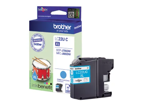 Inktcartridge Brother LC-22UC blauw