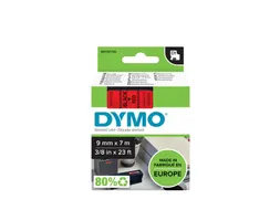 Labeltape Dymo 40917 D1 S720720 9mmx7m zwart op rood