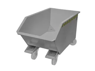 Kiepbak voor spaanders,HxLxB 580x1440x680mm,0,3m³,draagverm. 750kg - 3