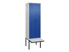 locker voor scheiding van kleding,HxBxD 2120x600x815mm,2vak