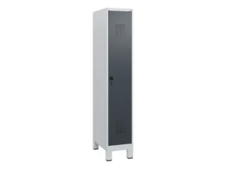 schoollocker,HxBxD 1630x300x500mm,1vak,vak B 300mm,draaigrendel,voeten - 2
