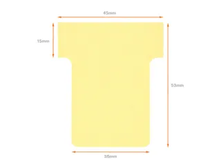 Planbord T-kaart Nobo nr 1.5 36mm geel - 4