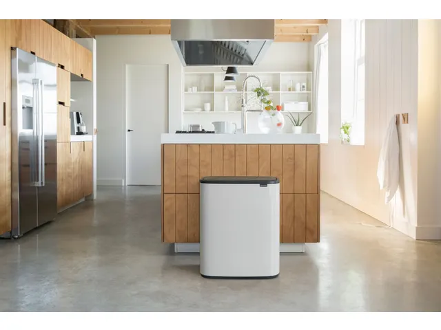 Afvalbak Bo Touch Bin 2x30 Liter Wit