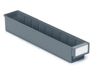 stellingbak,HxBxD 82x92x500mm,PP,grijs - 1
