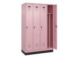 locker voor scheiding van kleding,HxBxD 1950x1200x500mm,4vak