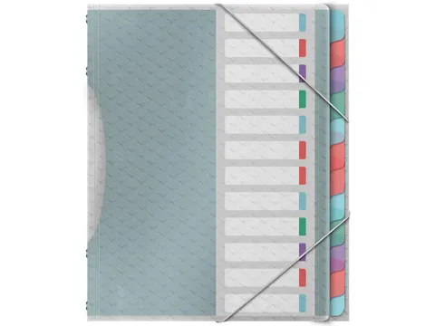 Colour'Breeze sorteermap PP A4 12 tabs assorti