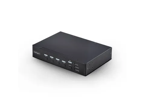 4-port DisplayPort KVM-switch met Mouse Roaming en Multi-View