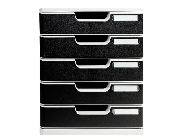 Ladenbox Modulo Office 5 Gesloten Laden Zwart