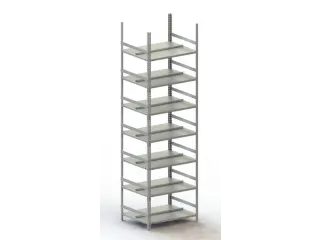 Schroefstelling Basisveld Hxbxd 2200X754X604Mm 7Legborden Vaklast 80Kg - 1
