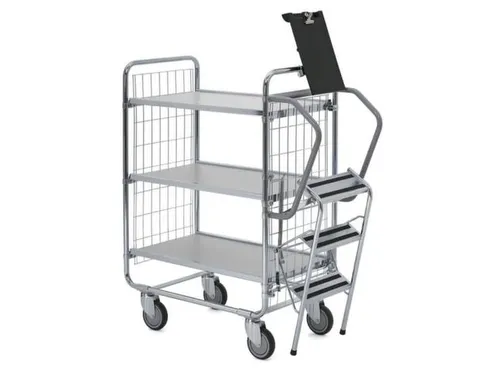 ladderwagen,draagverm. 200kg,3etage(s),laadvl. LxB 620x425mm,houtetage