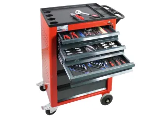 Gereedschapswagen Met Gereedschapsassortiment 950x610x450mm 3 Laden - 3