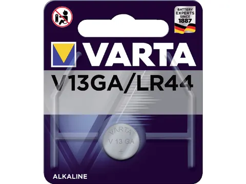 Batterij Varta knoopcel V13GA lithium blister à 1 stuk