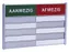 Aan- afwezigheidsbord voor 5 namen