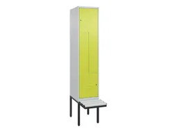 Z-garderobekast,HxBxD 2120x400x815mm,2vak,vak B 400mm,cil.-slot