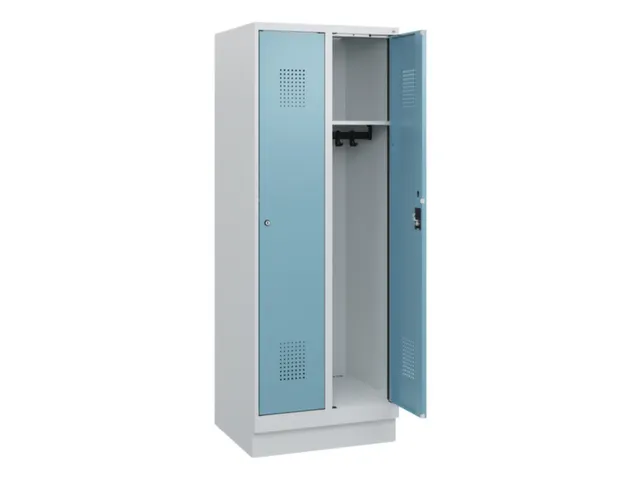 schoollocker,HxBxD 1630x600x500mm,2vak,vak B 300mm,cil.-slot,sokkel