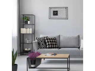 Wandklok Nextime 70x45x15 cm zwart metaal Vasco - 10