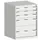 ladekast HxBxD 900x650x525mm 5laden romp RAL7035 front RAL7035