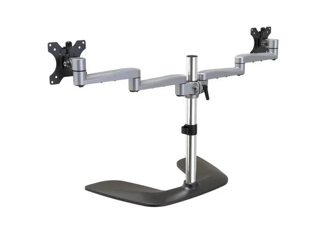Bras articulé 2 écrans rticulé Acier & Alu