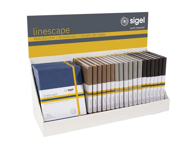 Présentoir de comptoir carnets de note Linescape
