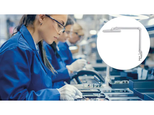 Werkpleklamp MAUL Intro LED tafelklem dimbaar wit