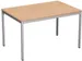 Bureau 720x1200x800mm hêtre piètement RAL9006