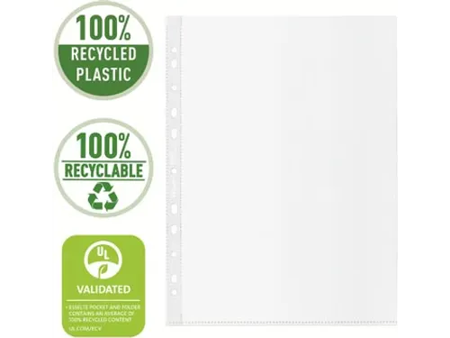 geperforeerde showtas 100 % gerecycleerd A4 20 stuks