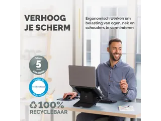 Laptopstandaard Fellowes Breyta zwart - 5