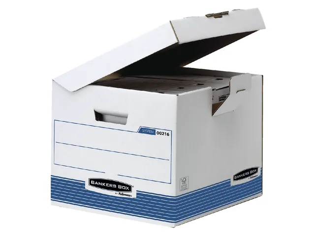 Opbergdoos R-kive Prima Flip Top Kubus Blauw 350x293x370mm