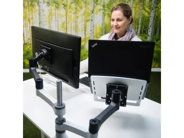 R-go Tools Morelia Laptophouder Tablethouder VESA Zilver