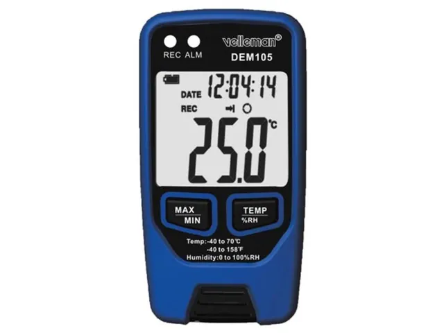 Datalogger Voor Temperatuur En Vochtigheidsgraad Met Usb-Uitgang