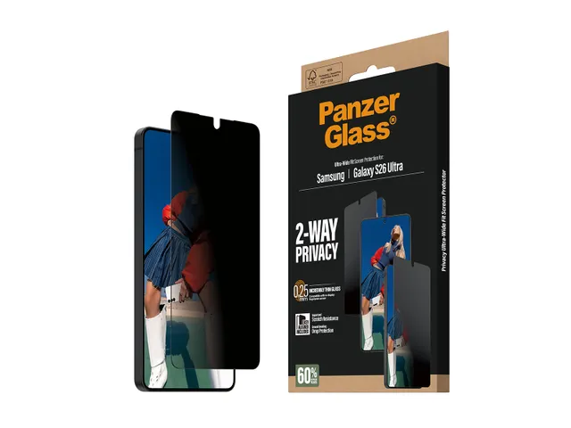 PanzerGlass Ultra-Wide Samsung Galaxy S26 Ultra Screen Protector Priva