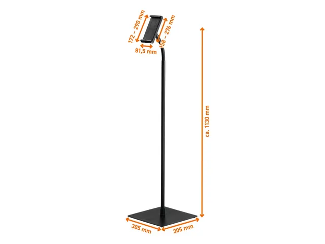 894501 DURABLE Tablethouder vloerstandaard single 7-13 inch zwart