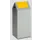 Afvalverzamelaar Zelfblussend 60 Liter 800X320X320Mm Klemring Geel
