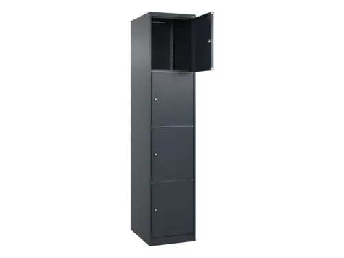 lockerkast,HxBxD 1850x400x500mm,1x4vakken,vak B 400mm,cil.-slot