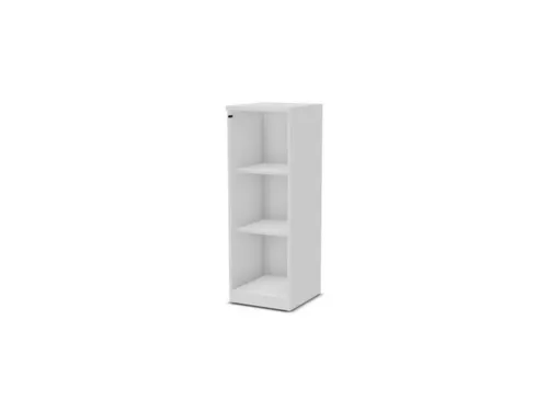vitrinekast,HxBxD 1155x400x445mm,2xhouten vloer,3 OH,Bl-wit