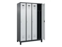 locker voor scheiding van kleding,HxBxD 1950x1200x500mm,4vak
