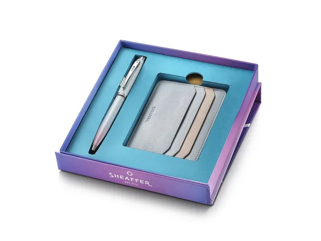 Balpen giftset Sheaffer 100 Expressions 9376 parelmoer, Chrome trims m