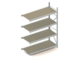 Breedvakstelling Aanbouwveld Hxbxd 2500x1851x800mm 4 Houten Legborden