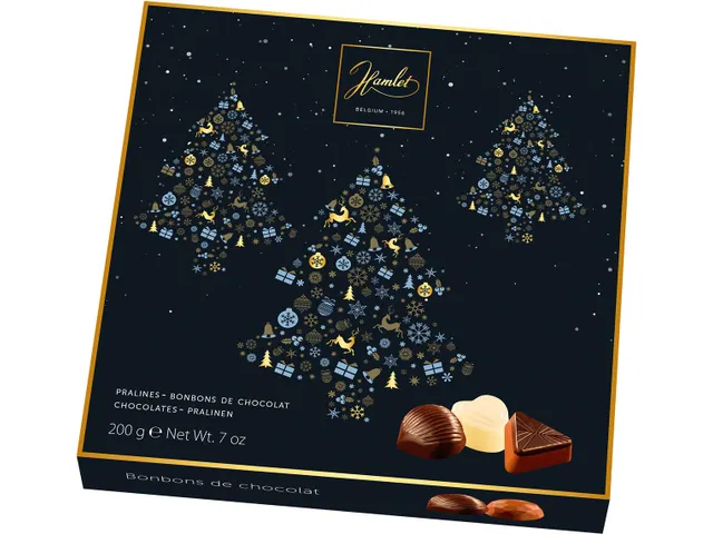 Hamlet Chocolade Kerstboom Belgische pralines 200 g
