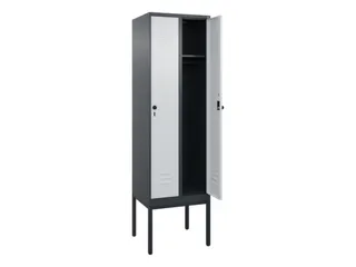 locker,HxBxD 2120x600x500mm,2vak,vak B 300mm,draaigrendel - 2