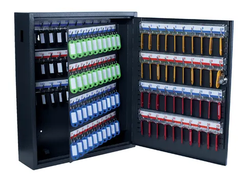 Sleutelkast Pavo deluxe 150 haken 450x380x110mm Cilinderslot grijs