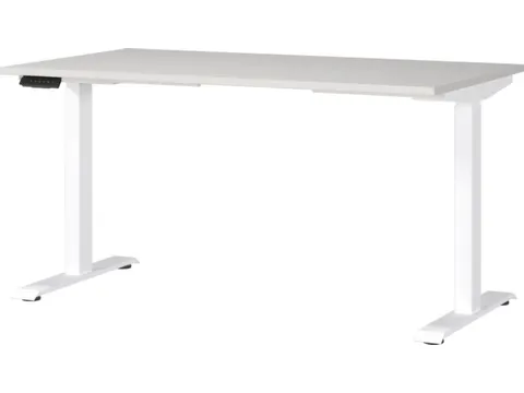 Elektrisch ihv bureau,HxBxD 720-1200x1400x800mm,blad lichtgrijs