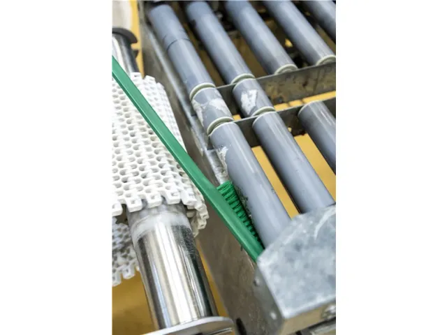 Vikan Hygiene precisieborstel lange steel 600mm medium vezels Groen