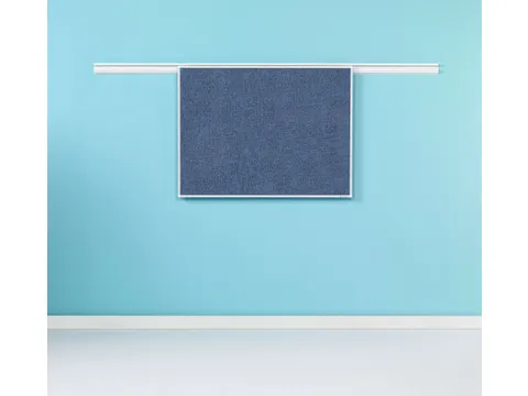 Partnerline Prikbord 90x120cm Camira Blauw Paars