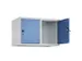 opzetkast,v. locker,2vak.,vak B 400mm,HxBxD 500x800x500mm,draaigrendel
